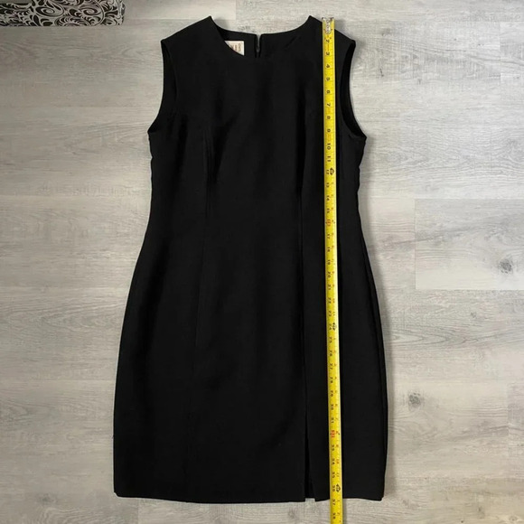 Vintage Jeremy Scott Braemar Dark Grey Dress Size 12 Tight Weave Lined 🇨🇦 - Picture 4 of 17